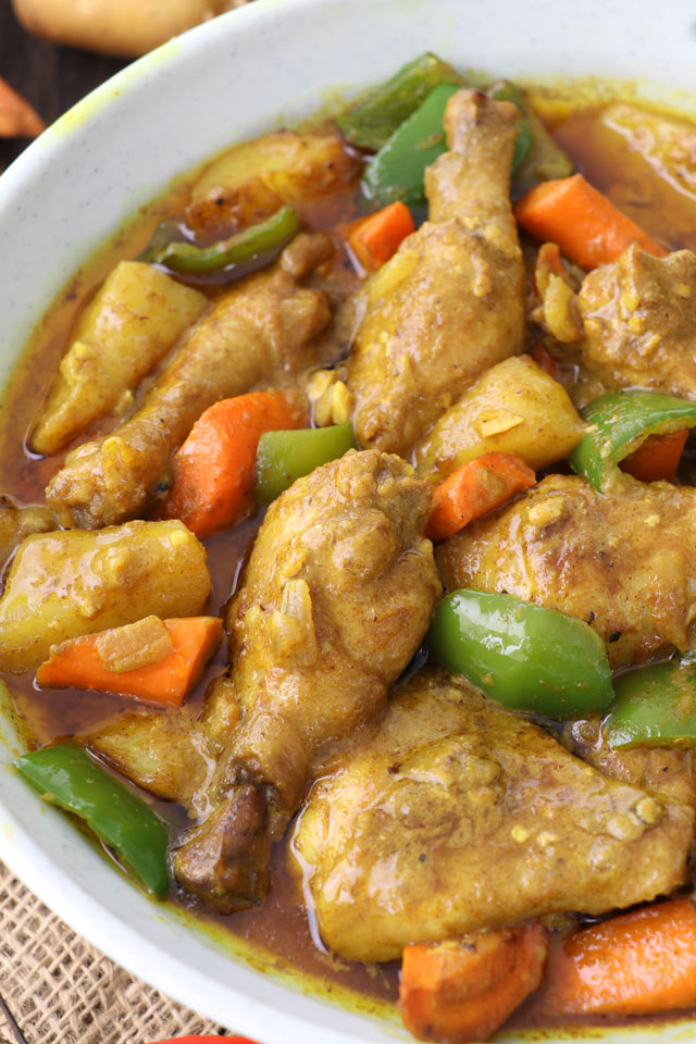 Filipino Style Chicken Curry with coconut milk - Foxy Folksy