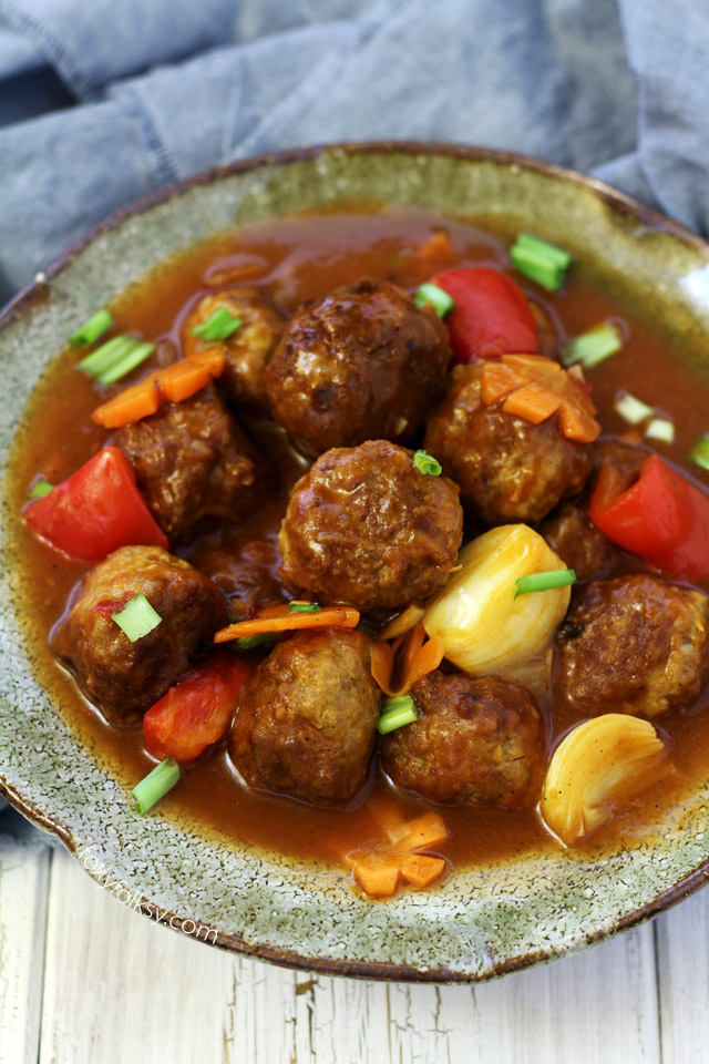 Sweet and Sour Meatballs - Quick and easy Recipe