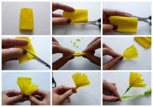How to make paper flowers using crepe paper- Part 1 - Foxy Folksy