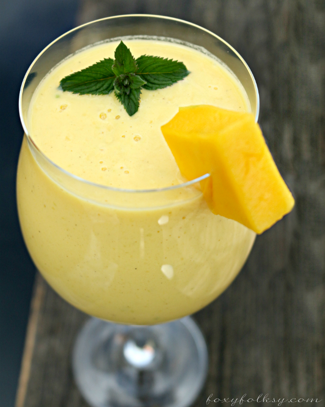 Mango Lassi (Mango Yogurt Smoothie) | Foxy Folksy