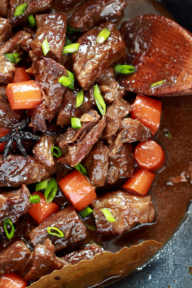 Braised Beef - Filipino/Chinese style - Foxy Folksy