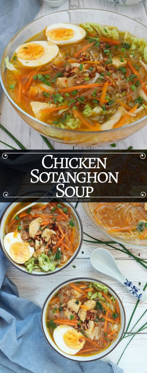 Chicken Sotanghon Soup - Foxy Folksy