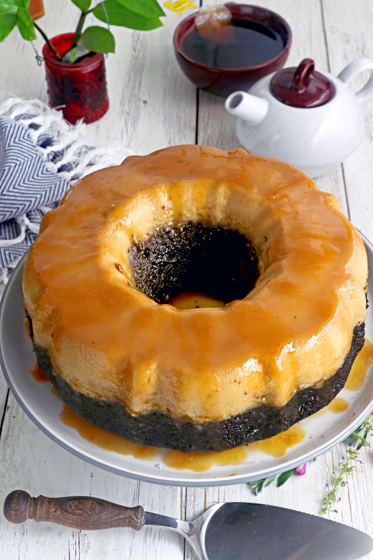 Chocoflan Impossible Cake - Yoga of Cooking
