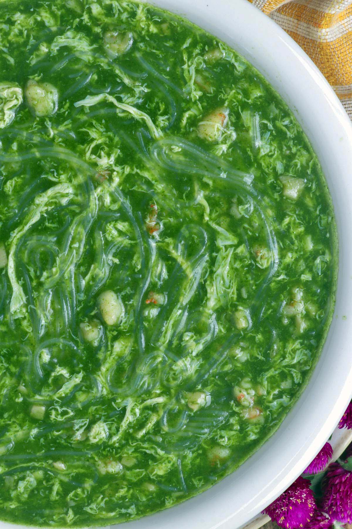 Chinese Spinach Soup - Foxy Folksy