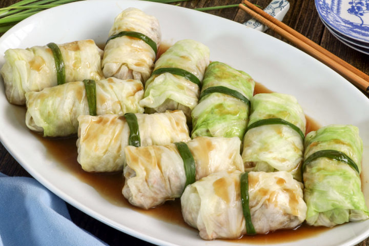 Stuffed Cabbage - Chinese Style - Foxy Folksy