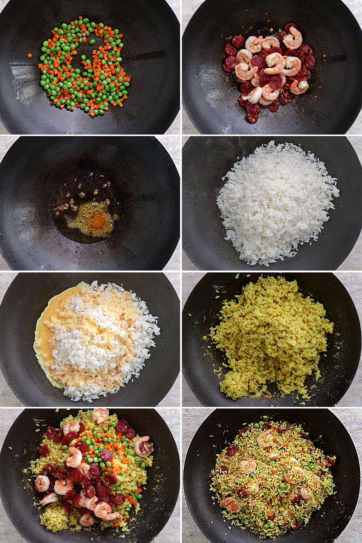 Steps on how to cook Yang Chow.